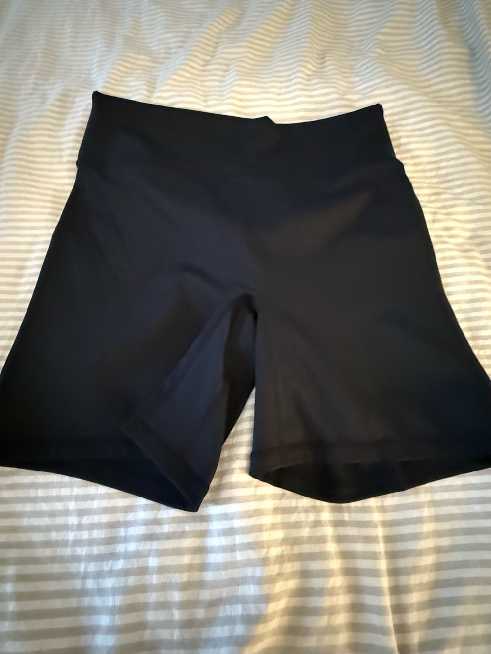 Fabletics Black High-Rise Bike Shorts